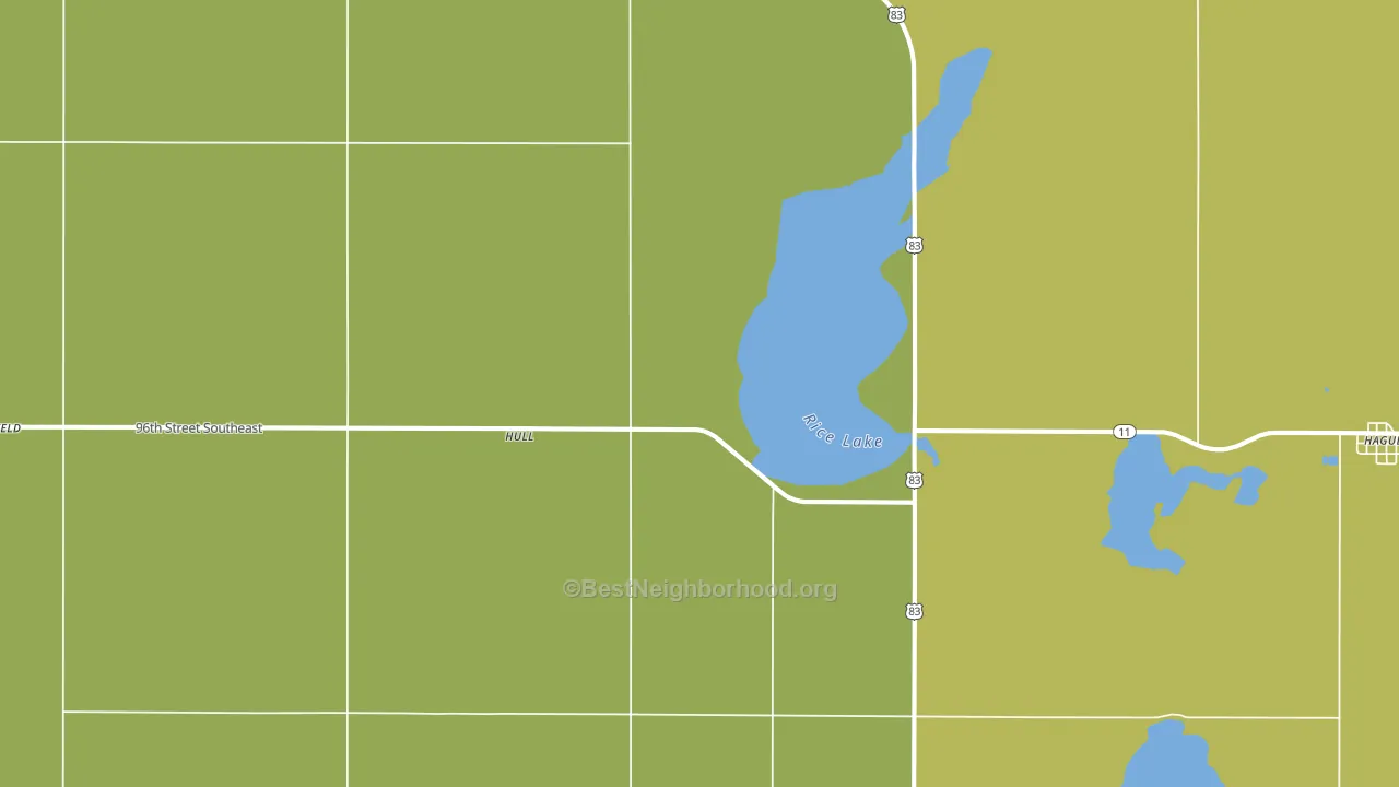 Hull, ND block-group voter-turnout map