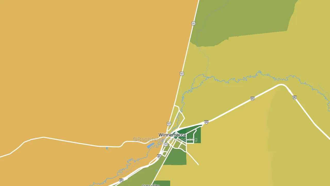Humboldt County, NV block-group voter-turnout map