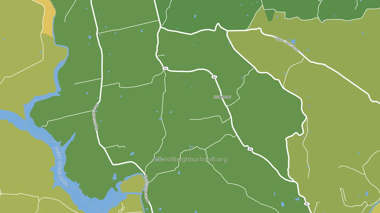 Humboldt, OH block-group voter-turnout map