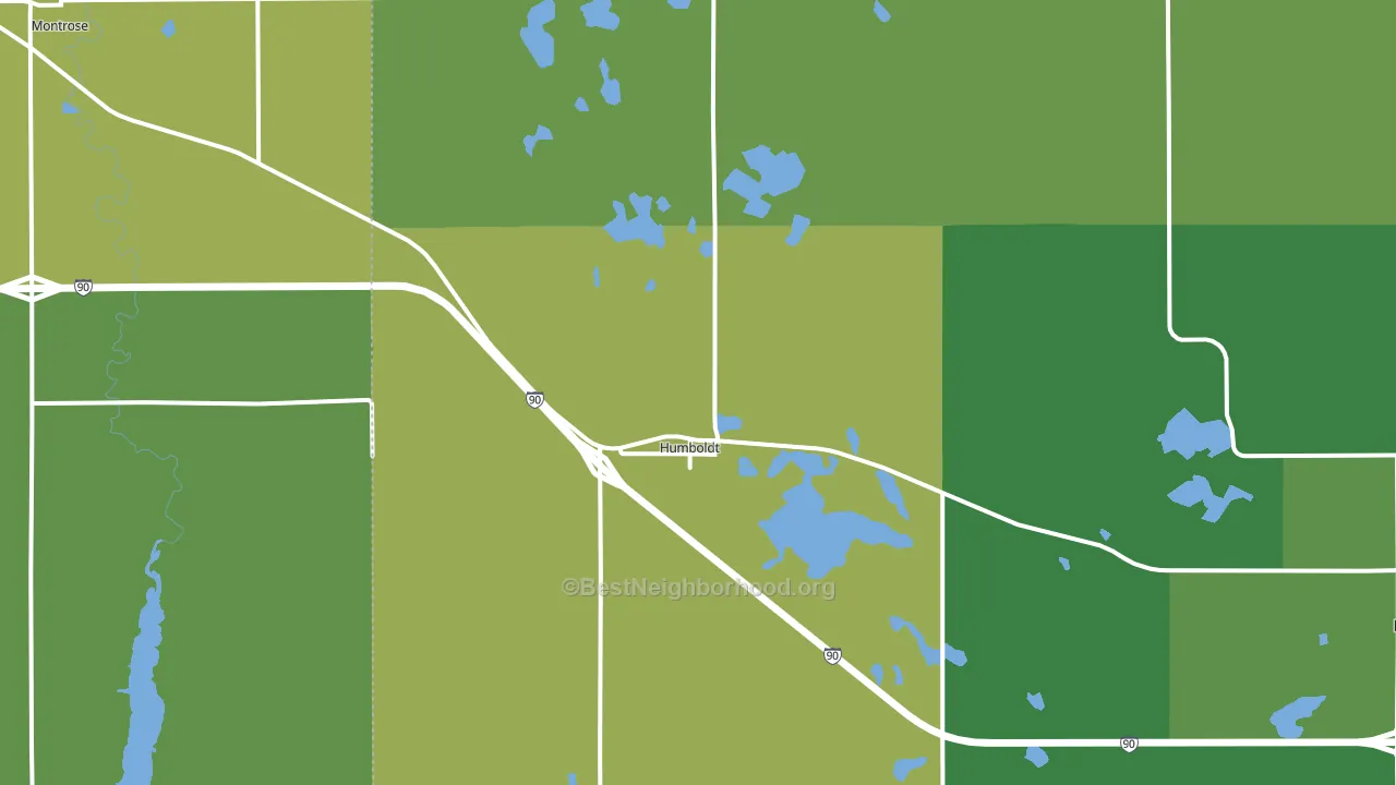 Humboldt, SD block-group voter-turnout map