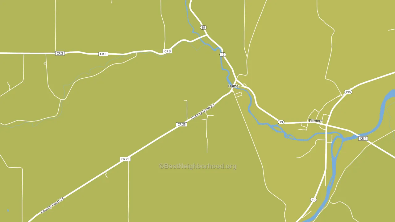 Hume, NY block-group voter-turnout map