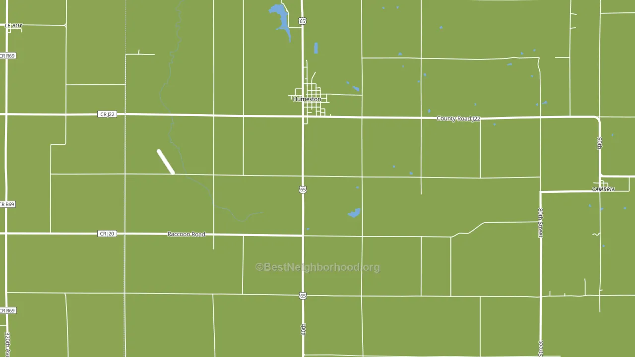 Humeston, IA block-group voter-turnout map