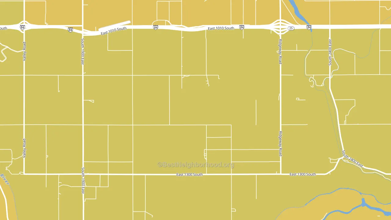 Hunt, ID block-group voter-turnout map