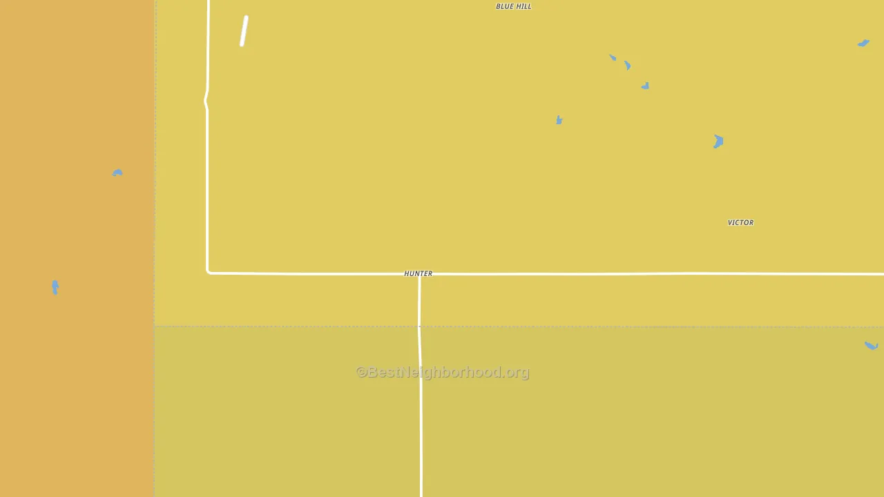 Hunter, KS block-group voter-turnout map