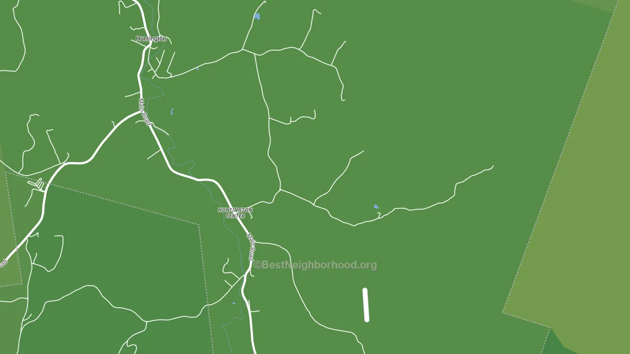 Huntington Center, VT block-group voter-turnout map