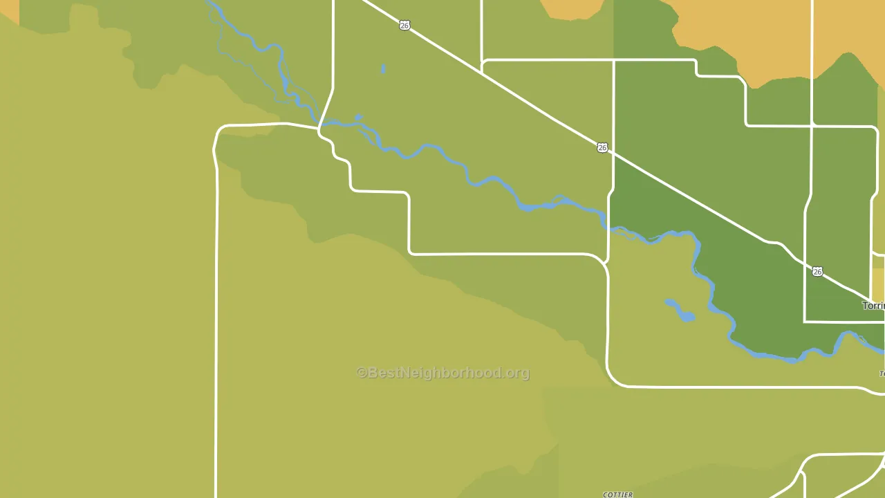 Huntley, WY block-group voter-turnout map