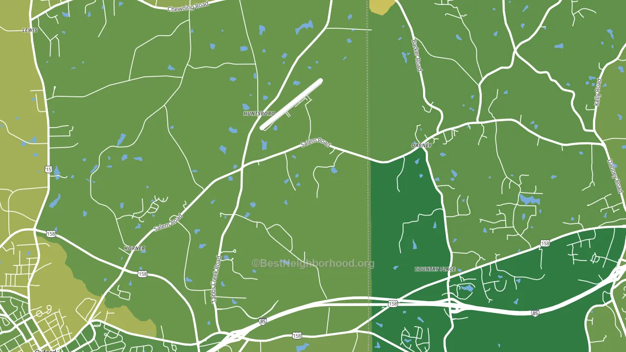 Huntsboro, NC block-group voter-turnout map