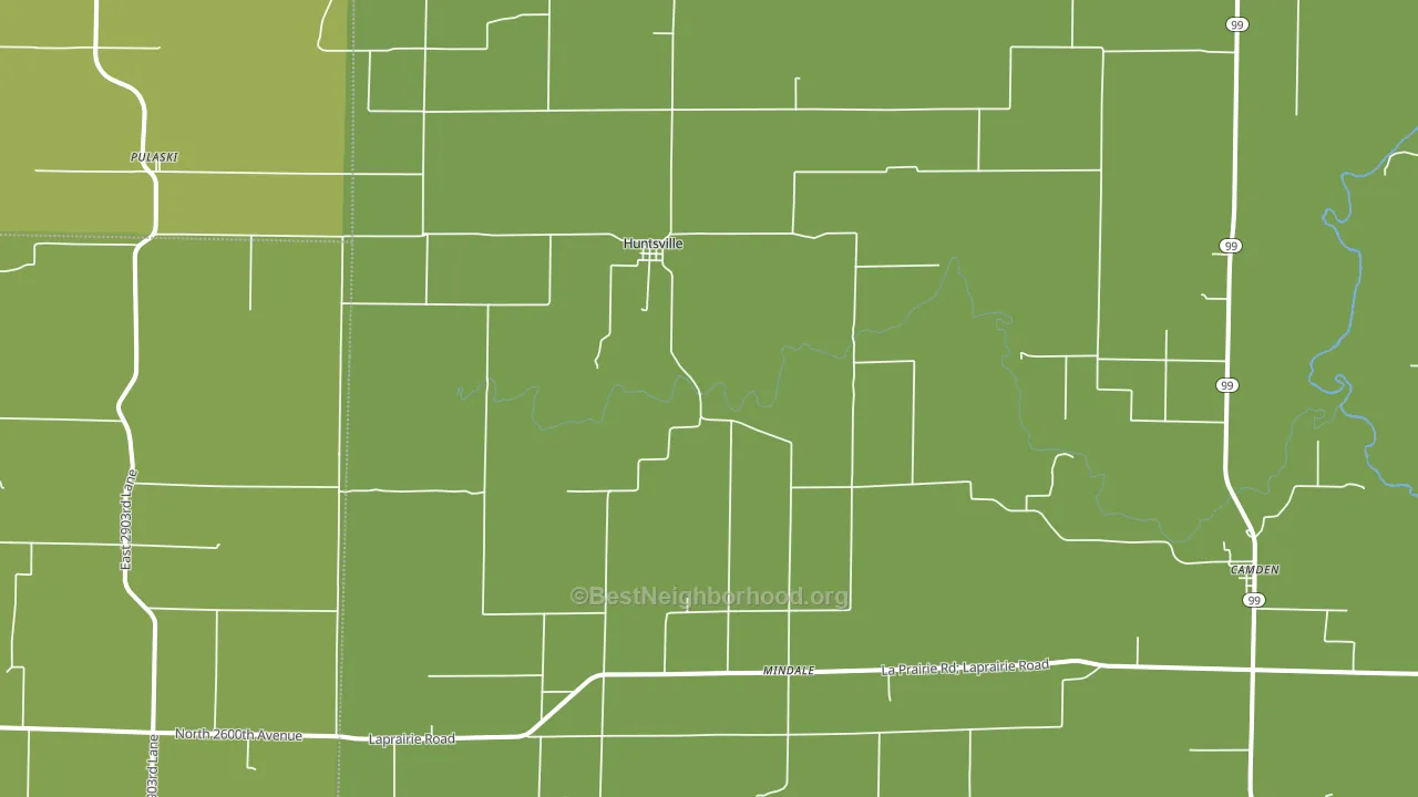 Huntsville, IL block-group voter-turnout map