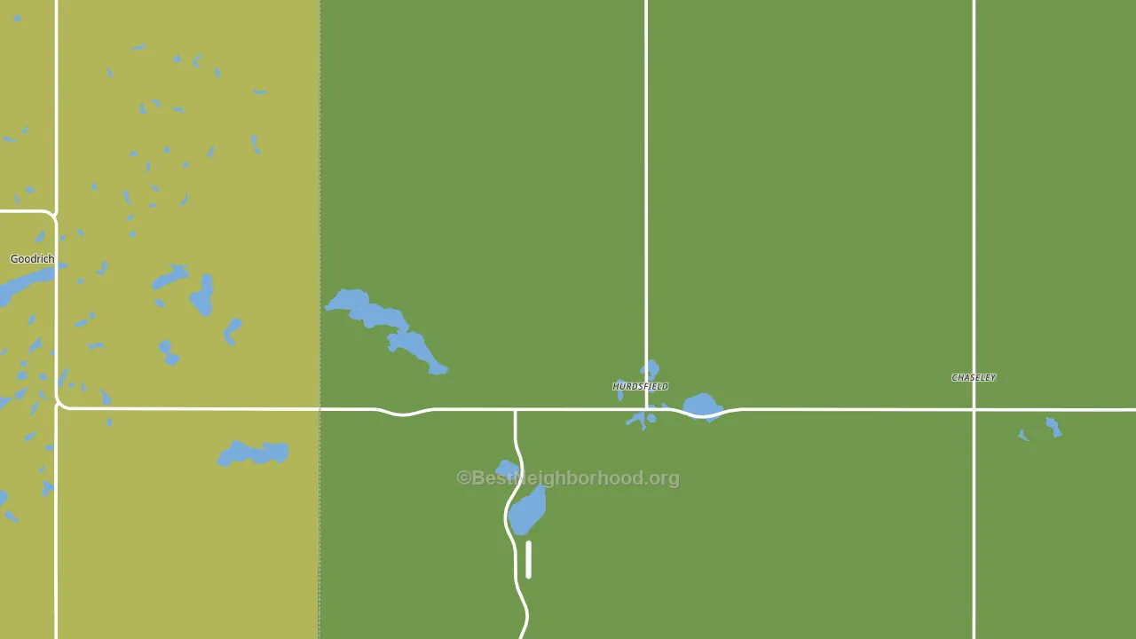 Hurdsfield, ND block-group voter-turnout map