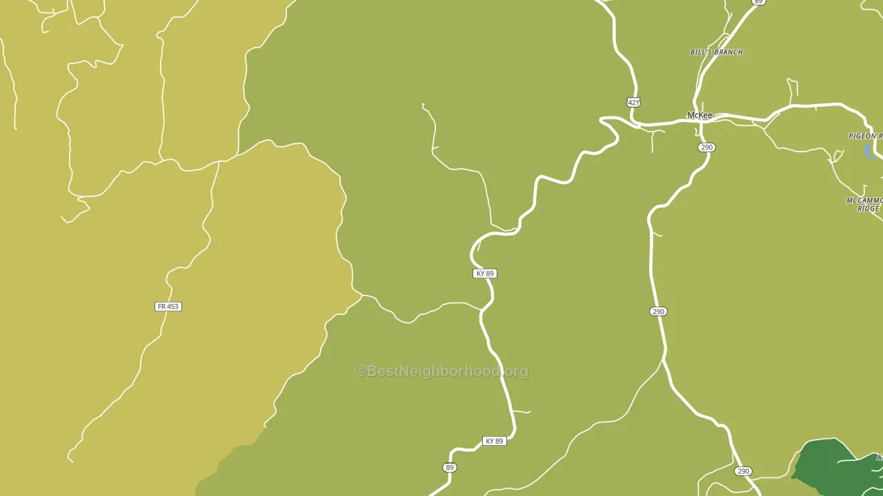 Hurley, KY block-group voter-turnout map