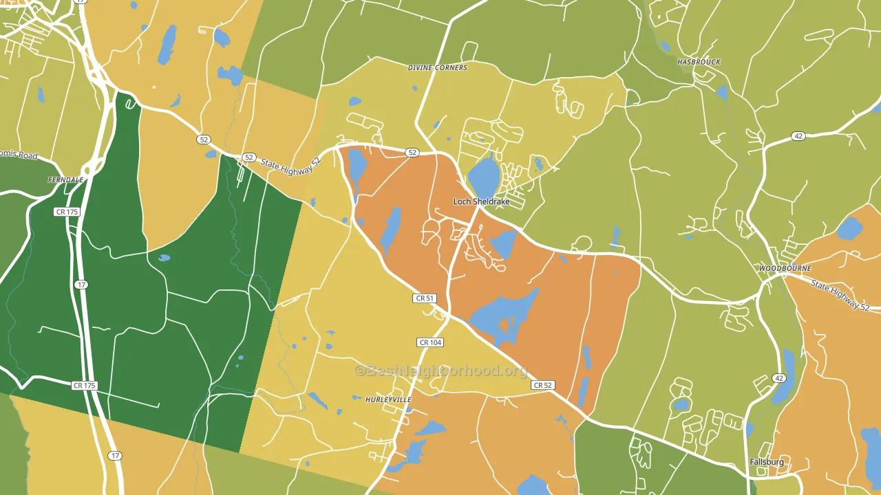 Hurleyville, NY block-group voter-turnout map