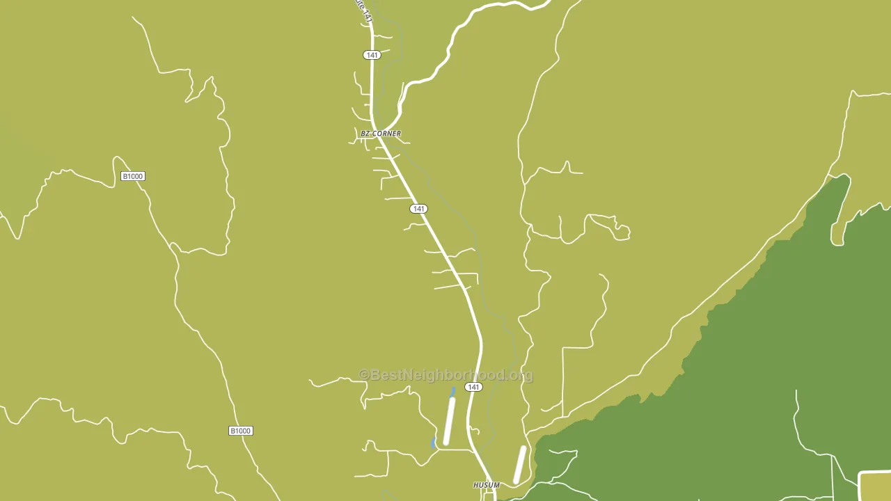 Husum, WA block-group voter-turnout map