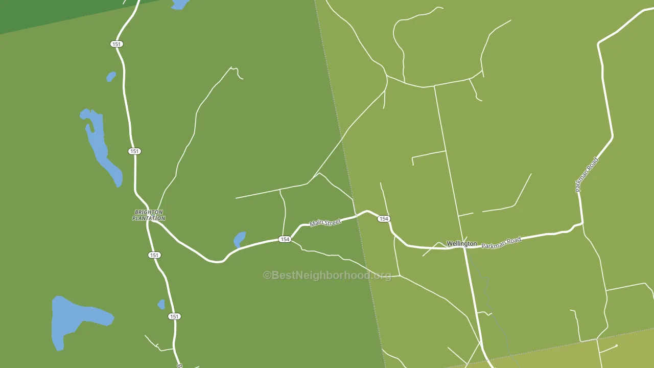 Hutchins Corner, ME block-group voter-turnout map