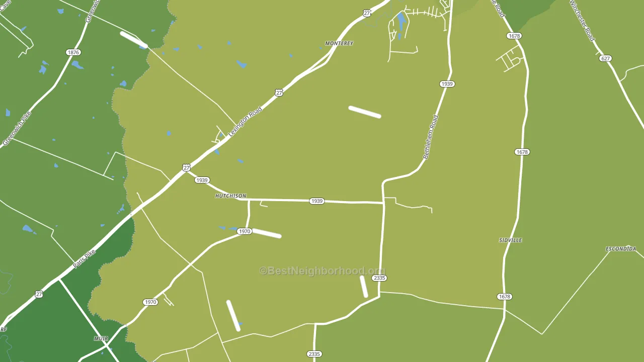 Hutchison, KY block-group voter-turnout map