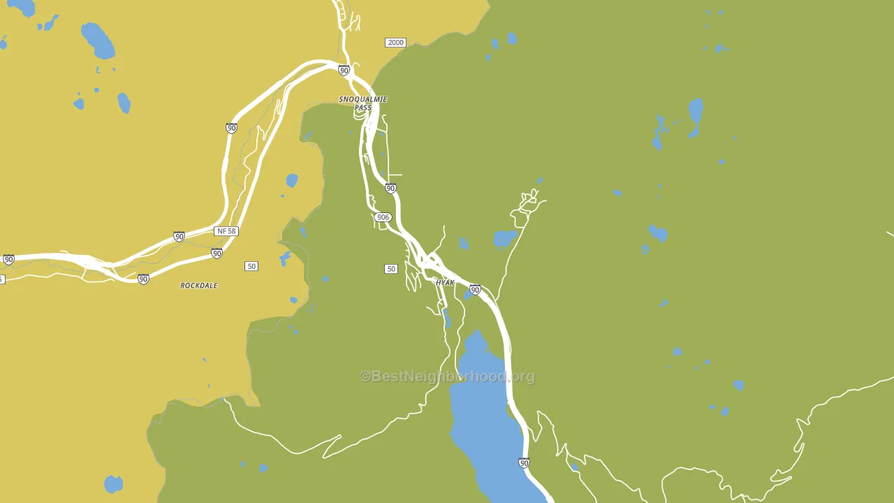 Hyak, WA block-group voter-turnout map