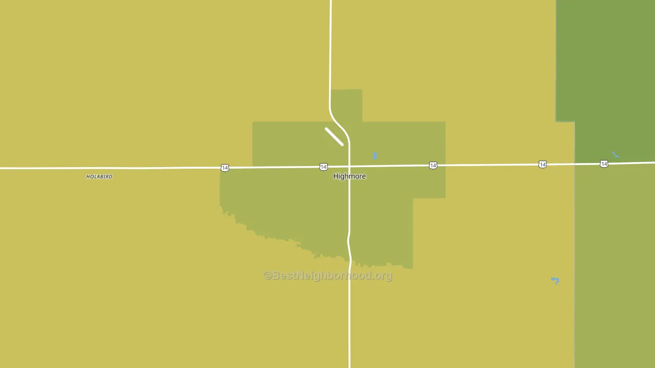 Hyde County, SD block-group voter-turnout map
