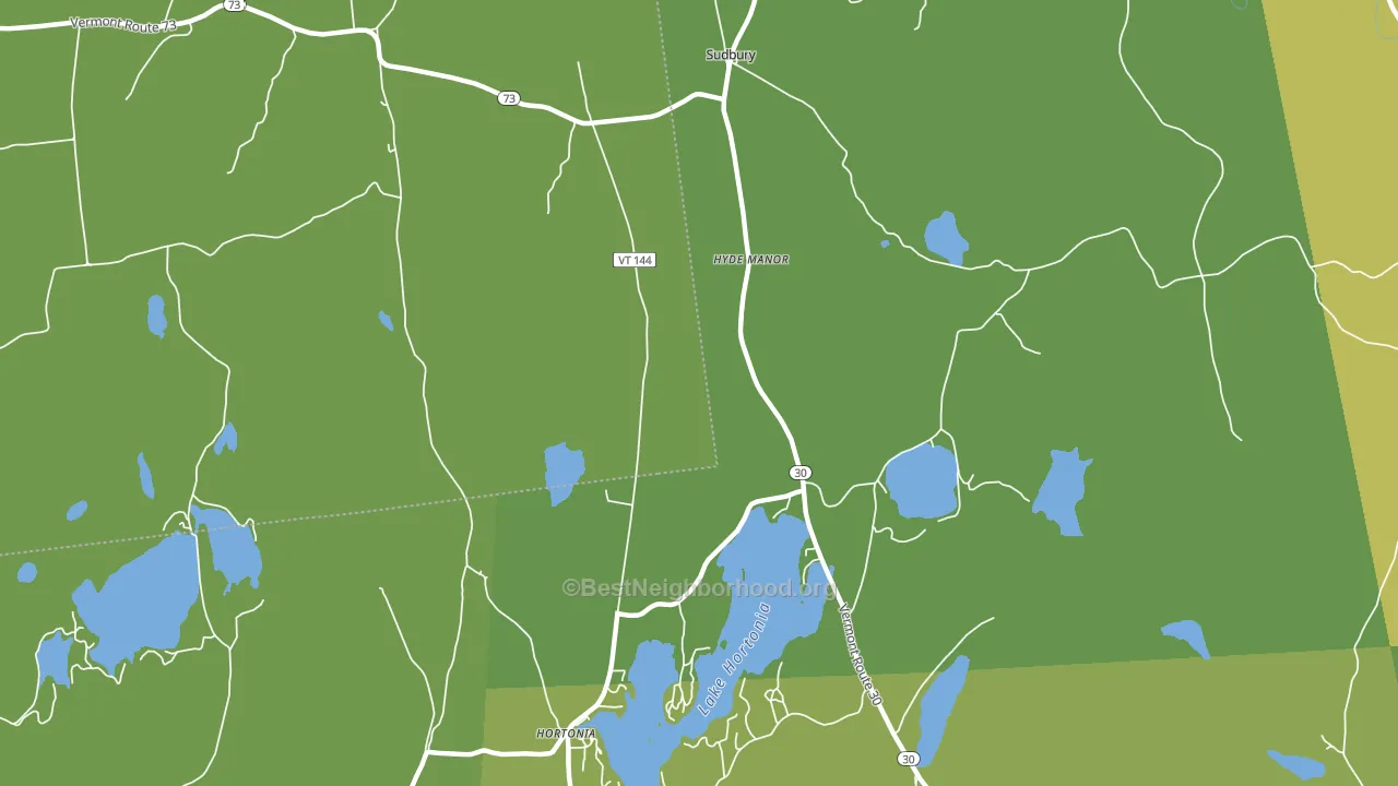 Hyde Manor, VT block-group voter-turnout map