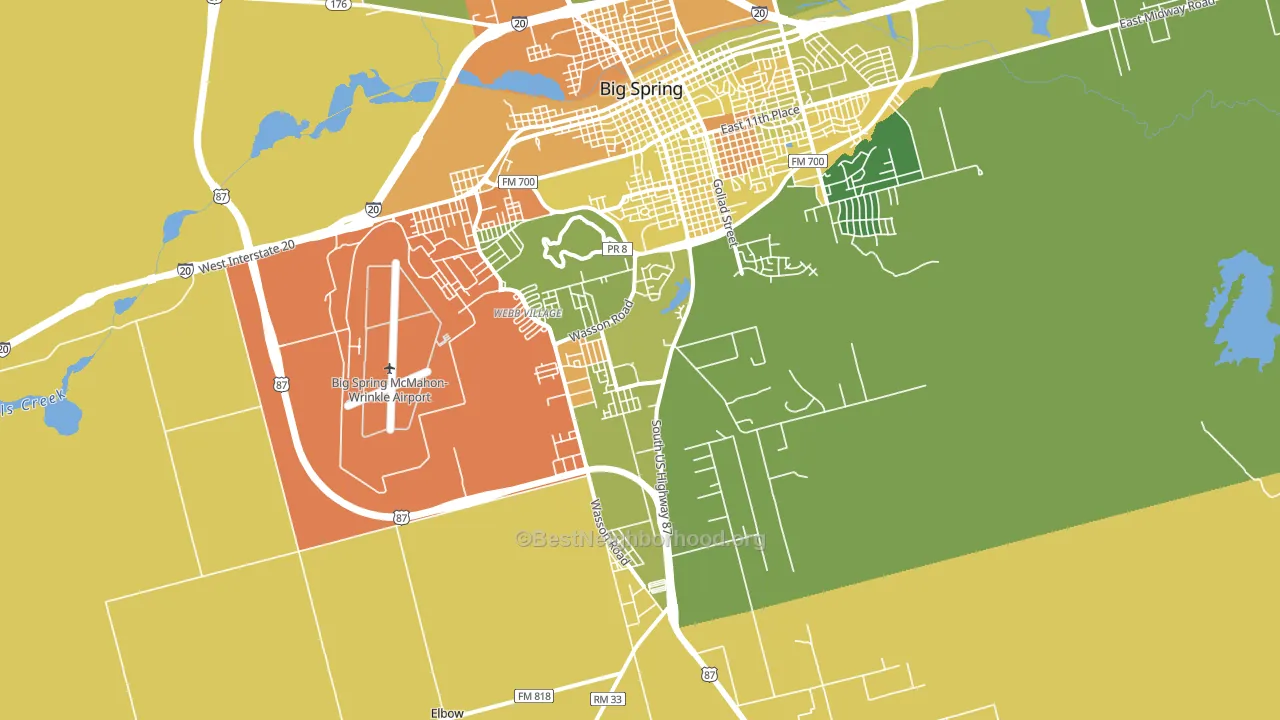 Hyman, TX block-group voter-turnout map