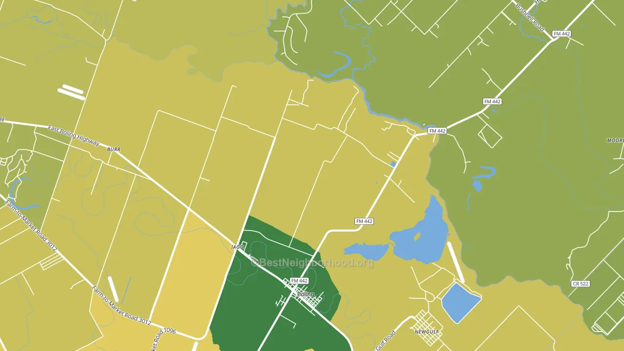 Iago, TX block-group voter-turnout map
