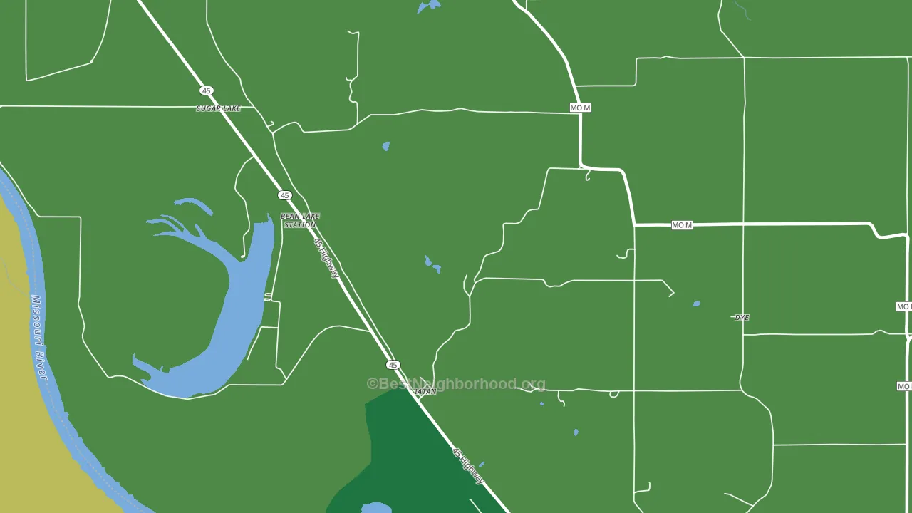 Iatan, MO block-group voter-turnout map