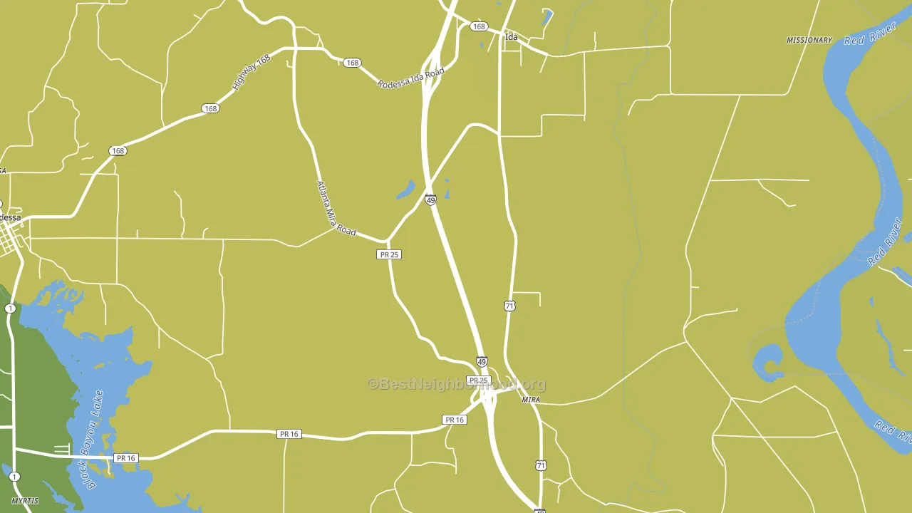 Ida, LA block-group voter-turnout map