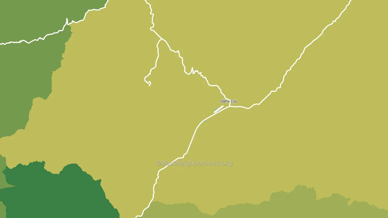 Idaho City, ID block-group voter-turnout map