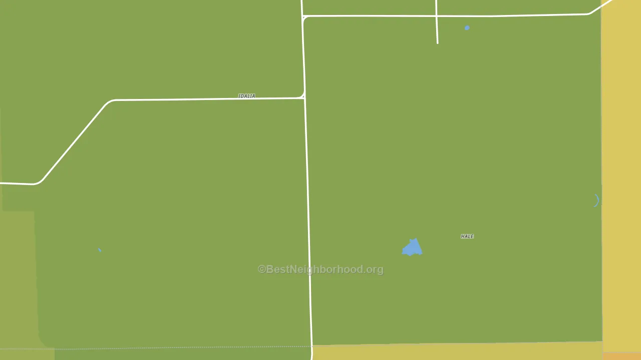 Idalia, CO block-group voter-turnout map