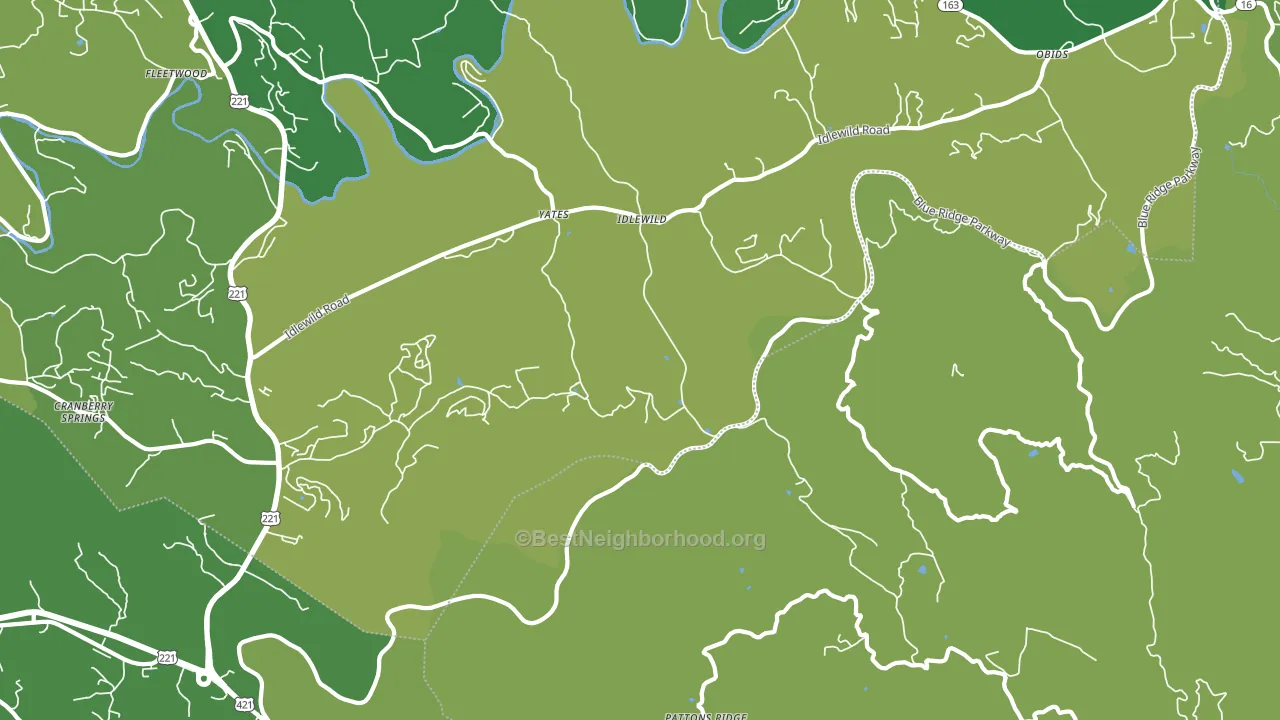 Idlewild, NC block-group voter-turnout map
