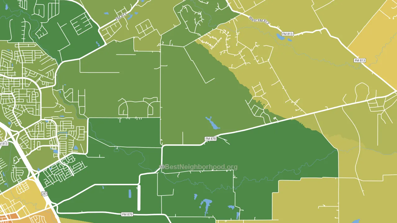 Ike, TX block-group voter-turnout map