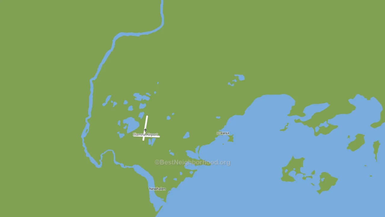 Iliamna, AK block-group voter-turnout map