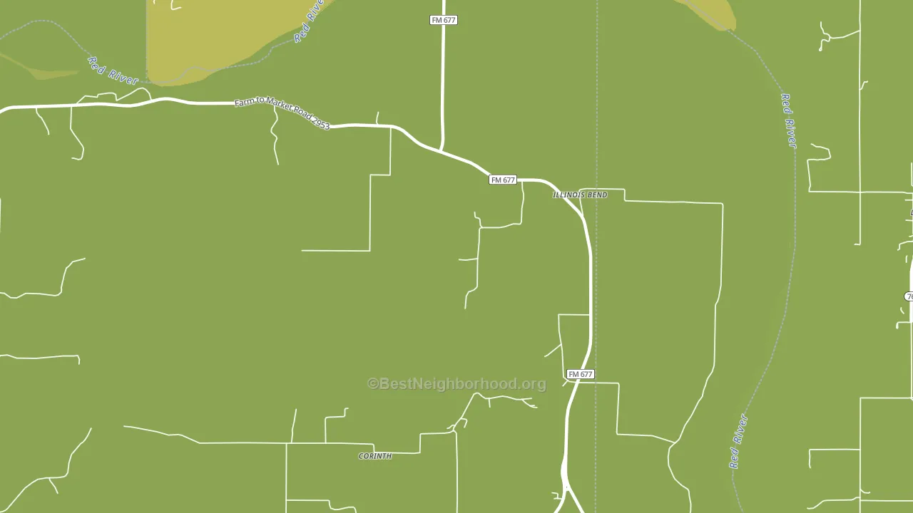Illinois Bend, TX block-group voter-turnout map