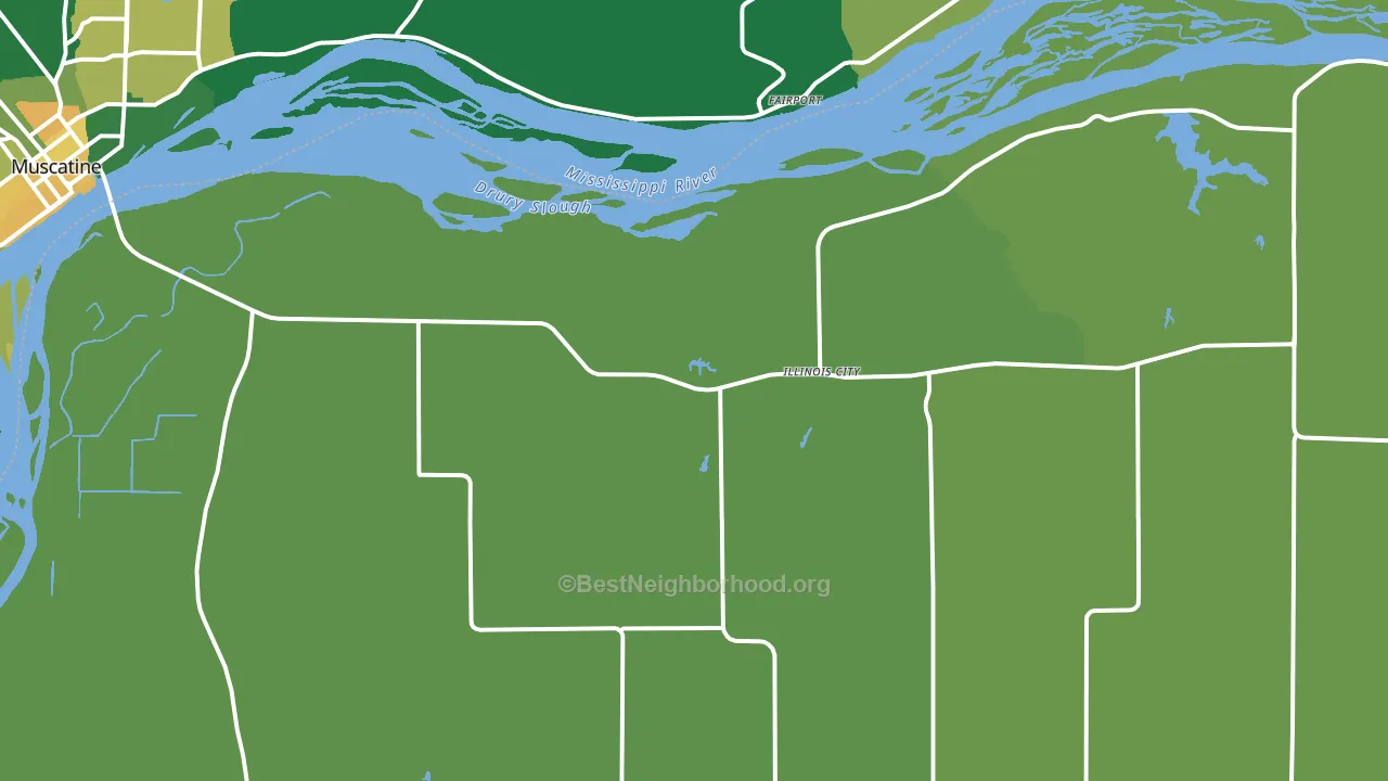 Illinois City, IL block-group voter-turnout map