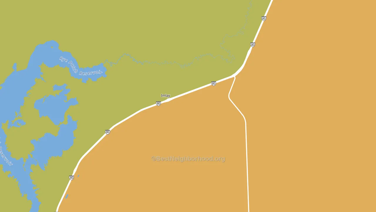 Imlay, NV block-group voter-turnout map