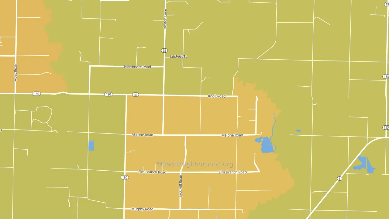 Immanuel, AR block-group voter-turnout map