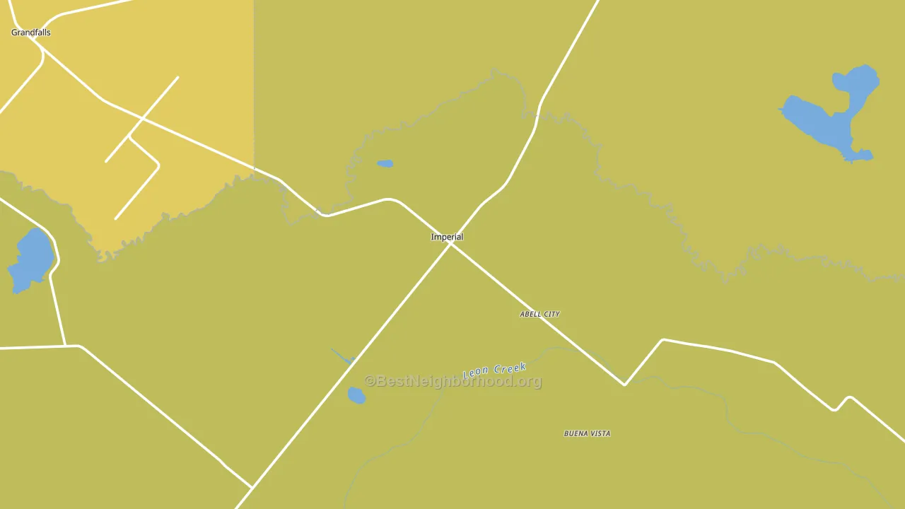 Imperial, TX block-group voter-turnout map