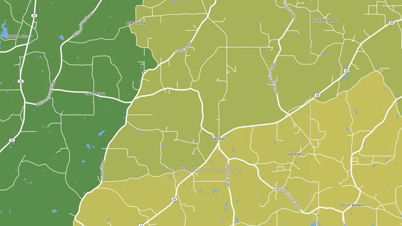 Improve, MS block-group voter-turnout map