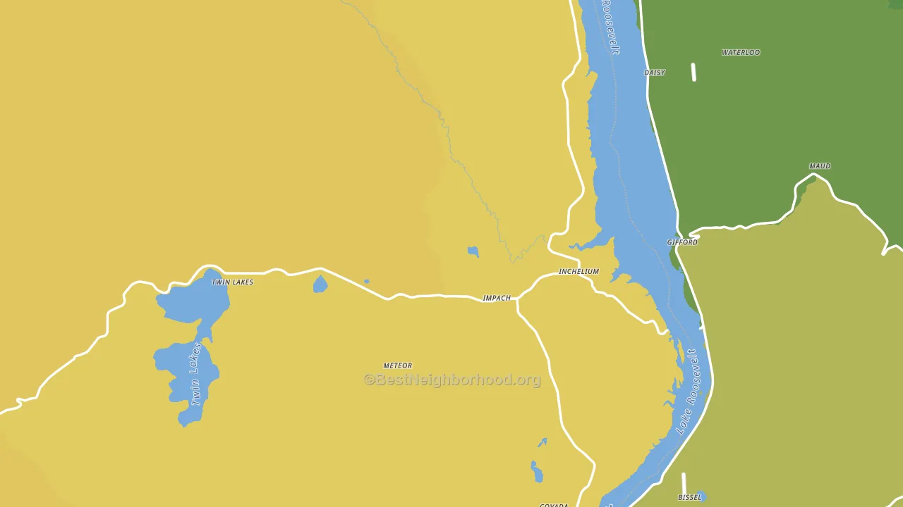 Inchelium, WA block-group voter-turnout map