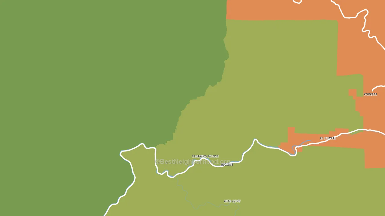 Incline, CA block-group voter-turnout map