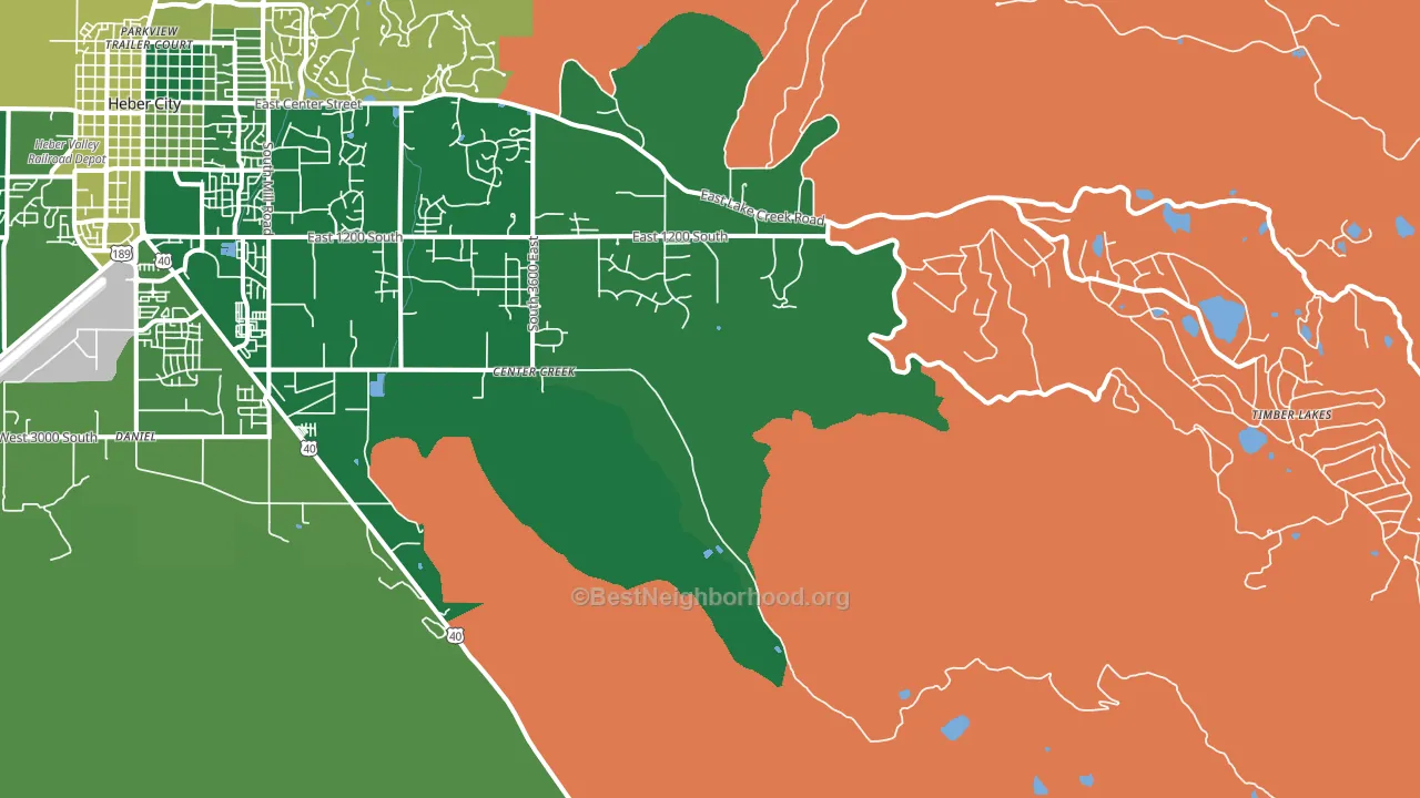 Independence, UT block-group voter-turnout map