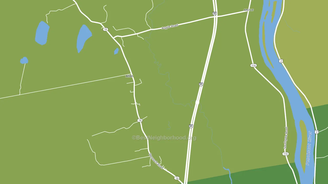 Indian Island Penobscot Indian Reservation, ME block-group voter-turnout map
