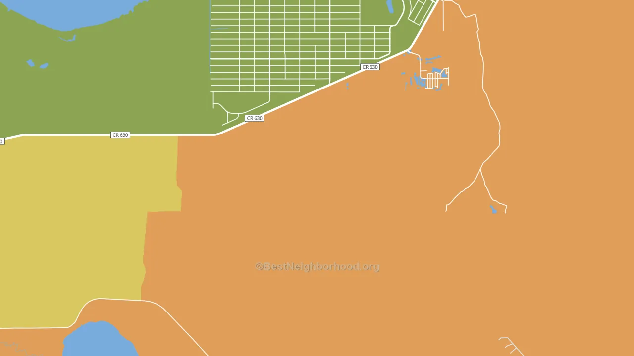 Indian Lake Estates, FL block-group voter-turnout map