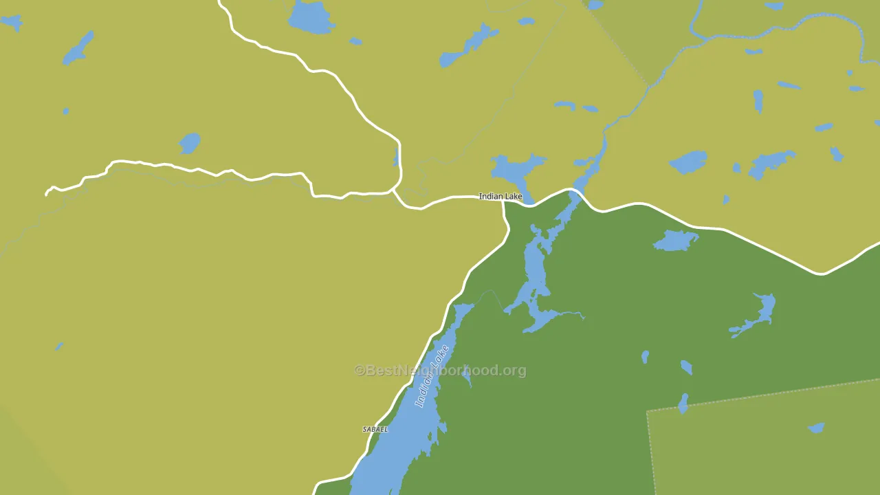 Indian Lake, NY block-group voter-turnout map