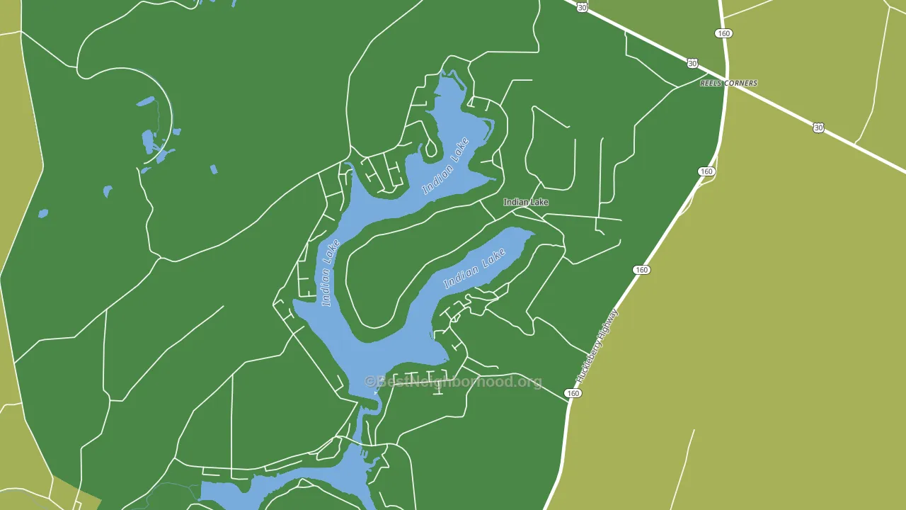 Indian Lake, PA block-group voter-turnout map
