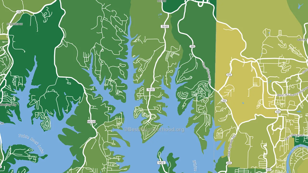 Indian Point, MO block-group voter-turnout map