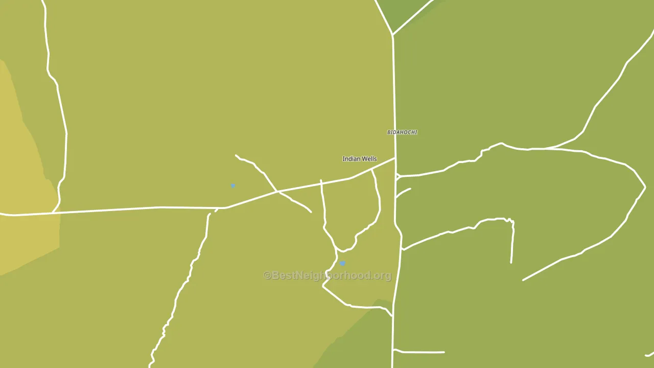 Indian Wells, AZ block-group voter-turnout map