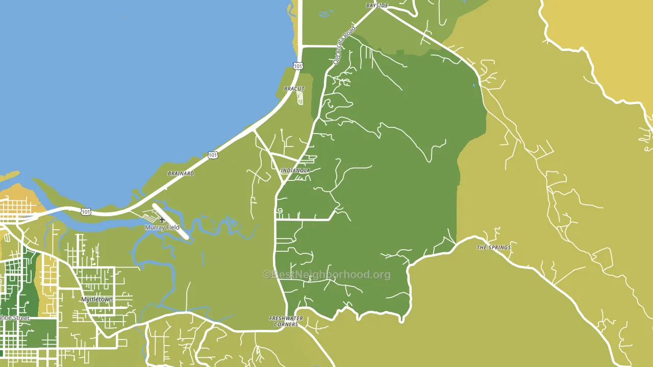 Indianola, CA block-group voter-turnout map