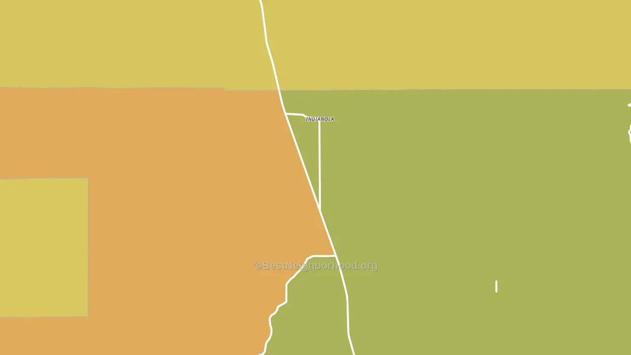 Indianola, UT block-group voter-turnout map