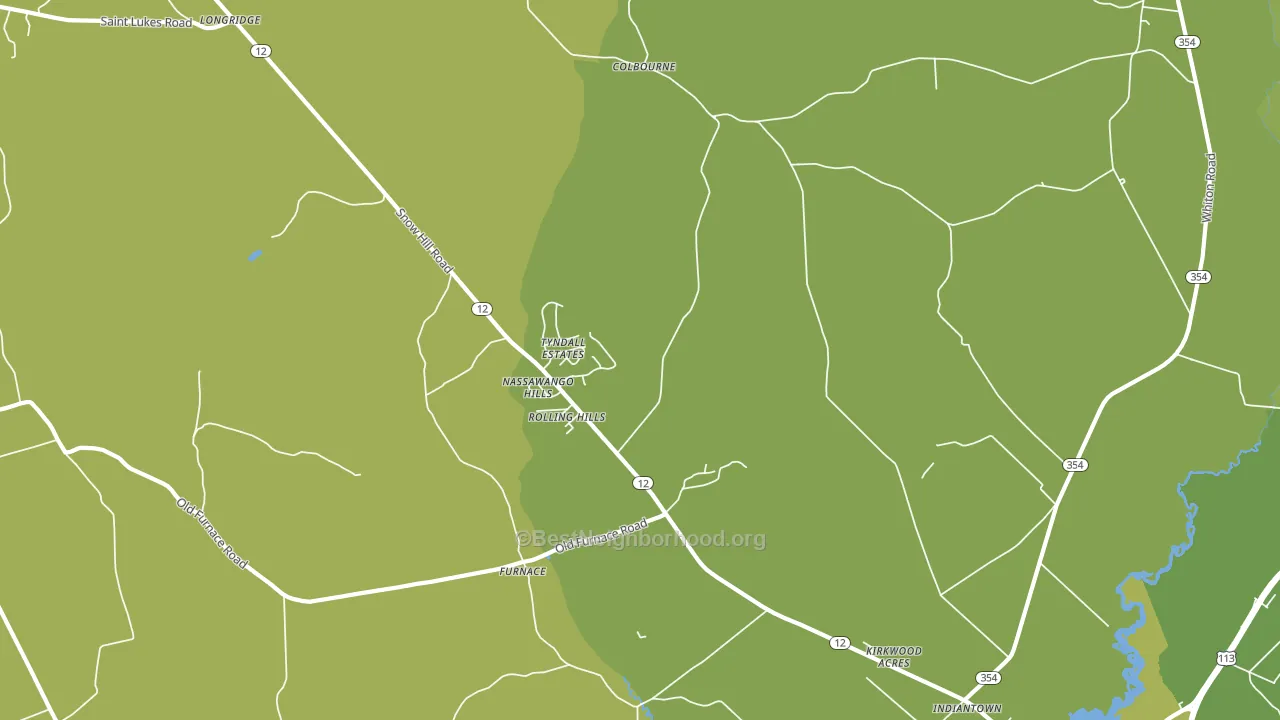 Indiantown, MD block-group voter-turnout map