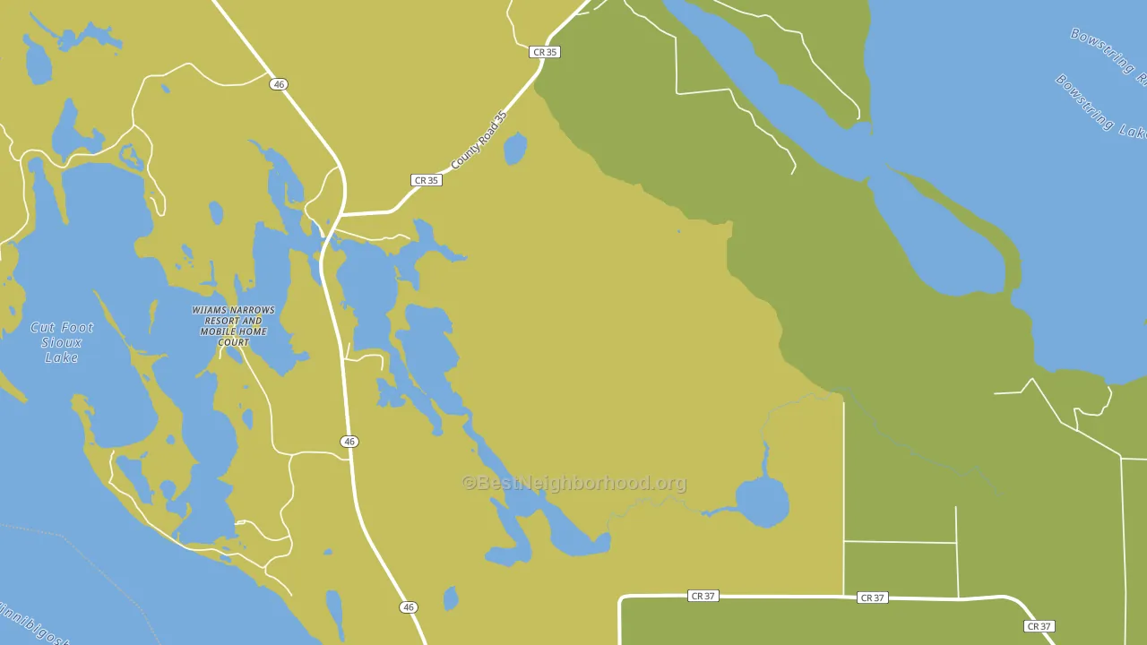 Inger, MN block-group voter-turnout map