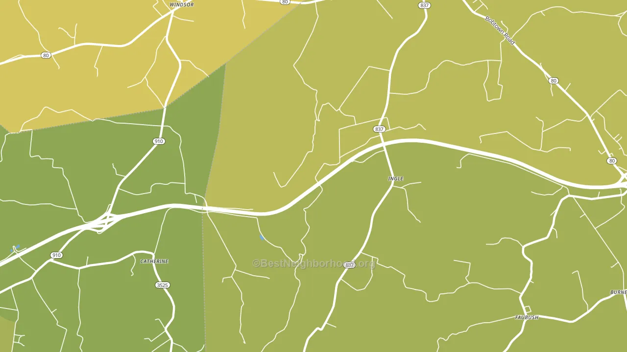Ingle, KY block-group voter-turnout map